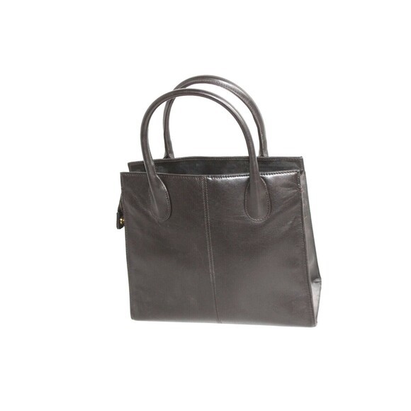 Giani Bernini Bookbag Handbag Purse Tote Genuine Black Leather sz Small